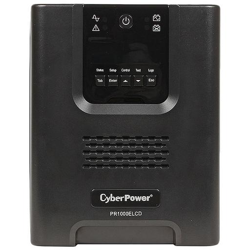 ИБП CyberPower PR1000ELCD, Line-Interactive, 1000VA/900W, 8 IEC-320 С13 розеток, USB&Serial, SNMPslot, LCD дисплей, Black, 0.6х0.35х0.4м., 21кг. CyberPower PR1000ELCD фото 1
