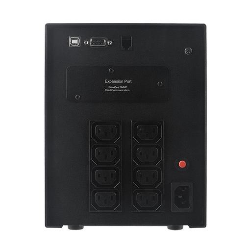 ИБП CyberPower PR1500ELCD, Line-Interactive, 1500VA/1350W, 8 IEC-320 С13 розеток, USB&Serial, SNMPslot, LCD дисплей, Black, 0.5х0.3х0.35м., 28.3кг. CyberPower PR1500ELCD фото 3