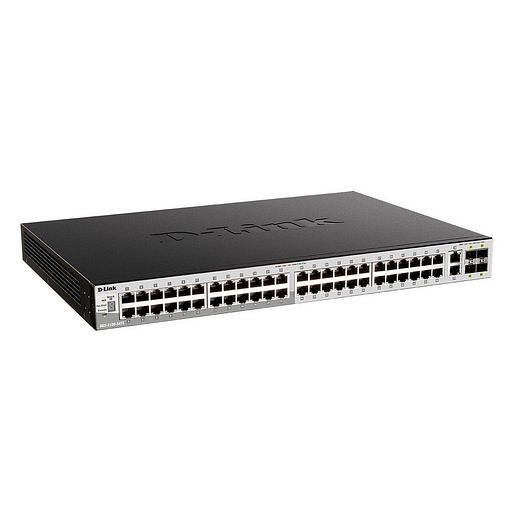 Коммутатор D-Link DGS-3130-54TS/B1A, L3 Managed Switch with 48 10/100/1000Base-T ports and 2 10GBase-T ports and 4 10GBase-X SFP+ ports.16K Mac address, SIM, USB port, IPv6, SSL v3, 802.1Q VLAN,GVRP, 802.1v (DGS-3130-54TS/B1A) фото 2