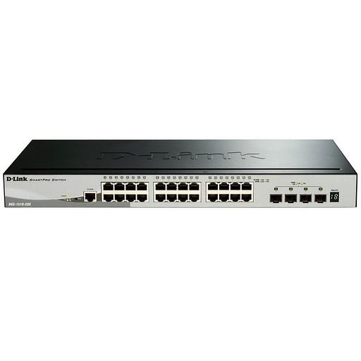 Коммутатор D-Link DGS-1510-28X/A1A, PROJ L2+ Smart Switch with 24 10/100/1000Base-T ports and 4 10GBase-X SFP+ ports.16K Mac address, 802.3x Flow Control, 802.3ad Link Aggregation, 802.1Q VLAN, Traffic Segmenta (DGS-1510-28X/A1A) фото 2