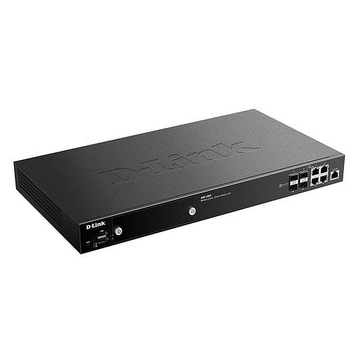 Коммутатор D-Link DWC-2000/A2A, PROJ WLAN Controller with 4 100/1000Base-T/combo-SFP ports, manage up to 64/256 Unified APs.4x 10/100/1000 BASE-T GE/SFP Ports, 2x USB 2.0 Ports, Slot for hard disk drive module (DWC-2000/A2A) фото 1