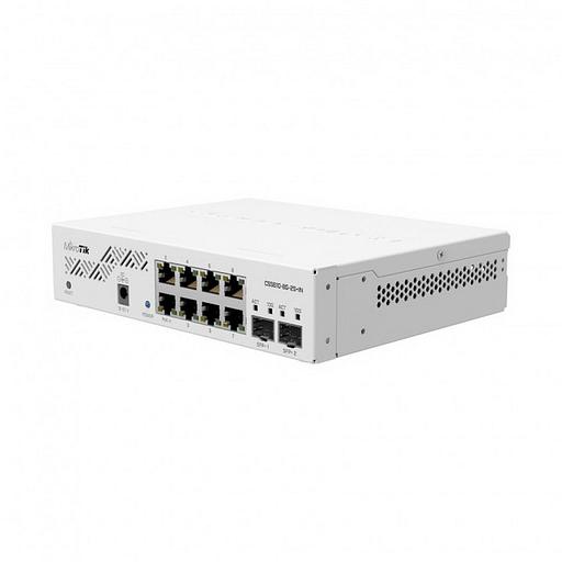 Бюджетный настольный управляемый l3-коммутатор MikroTik Cloud Smart Switch 610-8G-2S+IN with 8 x Gigabit ports, 2 x SFP+ cages, SwOS, desktop case, PSU (CSS610-8G-2S+IN) фото 1
