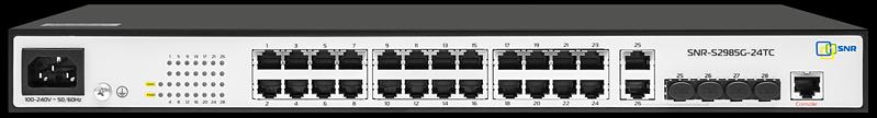 Управляемый гигабитный коммутатор уровня 2, 48 портов 10/100/1000Base-T, 4 порта 100/1000BASE-X (SFP) (SNR-S2985G-48T) фото 1