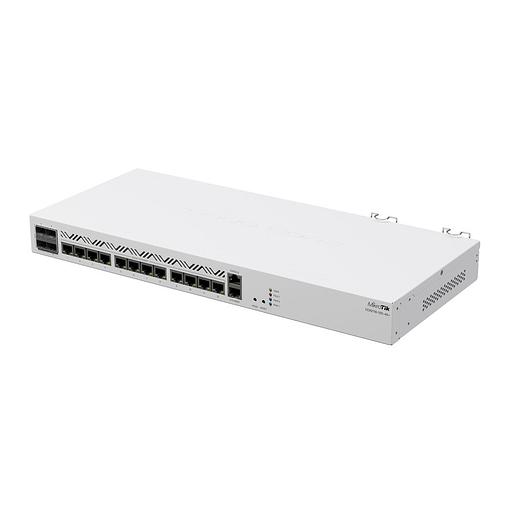 Маршрутизатор MikroTik Cloud Core Router 2116-12G-4S+ with Amazon Annapurna Labs Alpine v3 AL73400 CPU (16-cores, 2GHz per core), 16GB RAM, 4xSFP+ cage, 13xGbit LAN, M.2 PCIe slot, RouterOS L6, 1U rackmount case, D (CCR2116-12G-4S+) фото 1