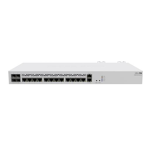 Маршрутизатор MikroTik Cloud Core Router 2116-12G-4S+ with Amazon Annapurna Labs Alpine v3 AL73400 CPU (16-cores, 2GHz per core), 16GB RAM, 4xSFP+ cage, 13xGbit LAN, M.2 PCIe slot, RouterOS L6, 1U rackmount case, D (CCR2116-12G-4S+) фото 2