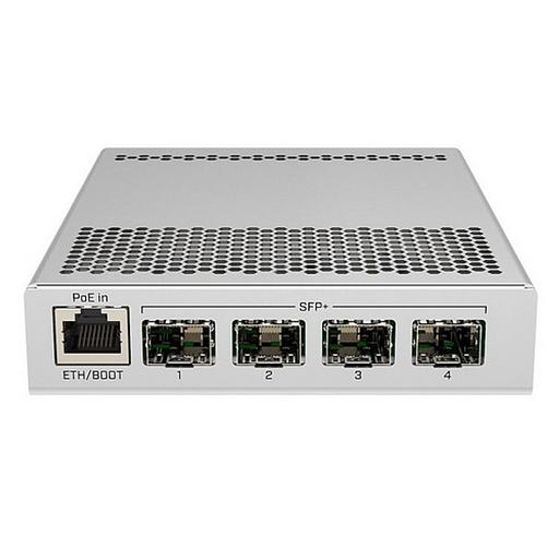 Коммутатор MikroTik Cloud Router Switch 305-1G-4S+IN with 800MHz CPU, 512MB RAM, 1xGigabit LAN, 4 x SFP+ cages, RouterOS L5 or SwitchOS (dual boot), metallic desktop case, PSU (CRS305-1G-4S+IN) фото 1
