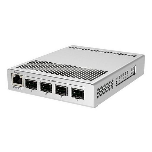 Коммутатор MikroTik Cloud Router Switch 305-1G-4S+IN with 800MHz CPU, 512MB RAM, 1xGigabit LAN, 4 x SFP+ cages, RouterOS L5 or SwitchOS (dual boot), metallic desktop case, PSU (CRS305-1G-4S+IN) фото 2