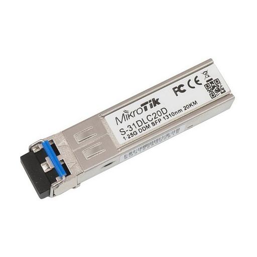 Трансивер MikroTik SFP module 1.25G SM 20km 1310nm Dual LC-connector (S-31DLC20D) фото 1