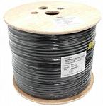 NEOMAX [NM20041] Кабель F/UTP cat.5e 4 пары (305 м) 0.52 мм (24 AWG) Медь, стальной трос 2.0мм, внешний PE, черный (NM20041) фото 1