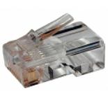 Коннектор RJ12 д/кабеля 6-ти контактный, 100 шт. (TWT-PL12-6P6C/100) фото 1