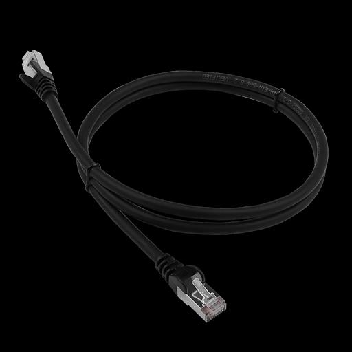Патч-корд LANMASTER LSZH FTP кат.6, 0.5 м, черный (LAN-PC45/S6-0.5-BK) фото 1