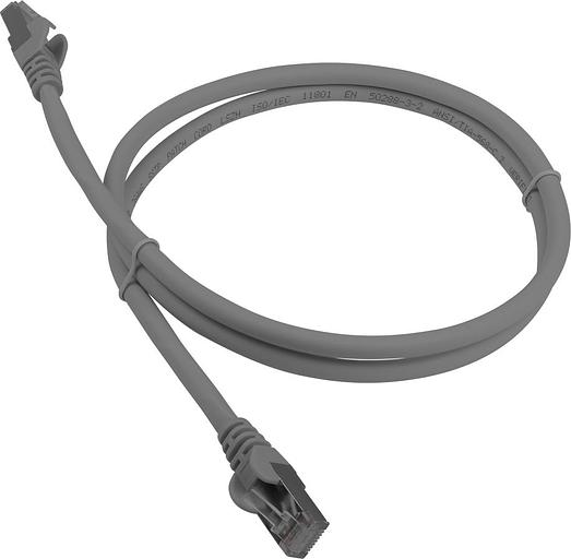 Патч-корд LANMASTER LSZH FTP кат.6A, 1.0 м, серый (LAN-PC45/S6A-1.0-GY) фото 1