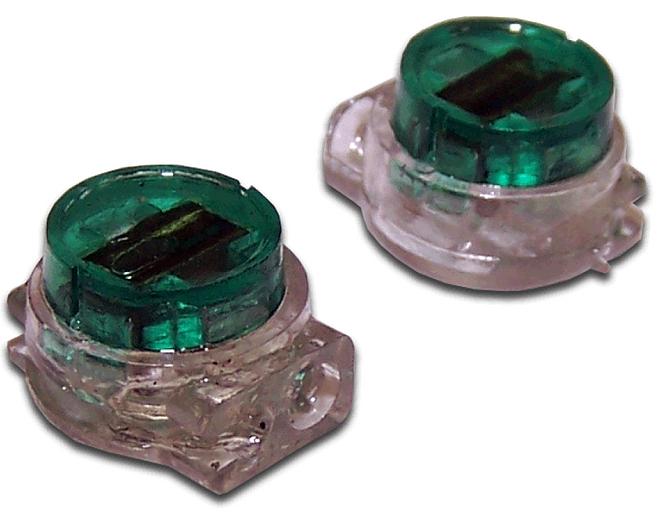 Соединитель проводов 0.4-0.9 мм, изолированный (скотчлок), параллельное подсоединение, гель, 100 шт. (TWT-SLC-UG) фото 1