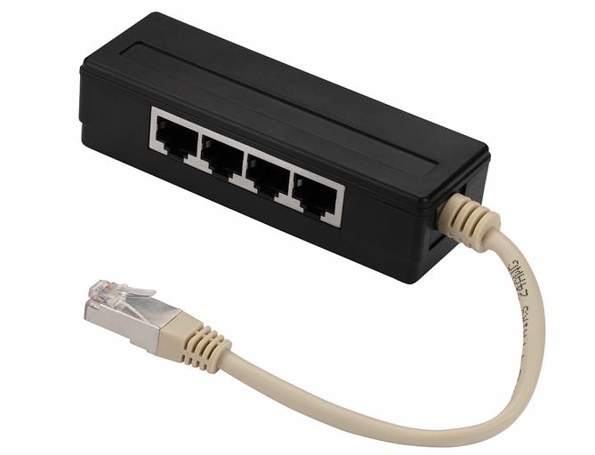 Y-адаптер, 4 параллельных порта, горизонтальный (TWT-Y-1P4H) фото 1