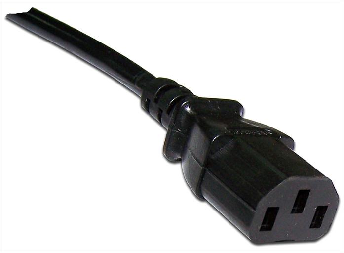 Шнур питания C13-Schuko угловая, 3х0.75, 220В, 10А, черный, 5 метров (LAN-PP13/SHA-5.0-BK) фото 3