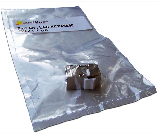 Повторитель портов RJ-45, экранированный, кат.5E, формата Keystone (LAN-KCP45S5E) фото 2