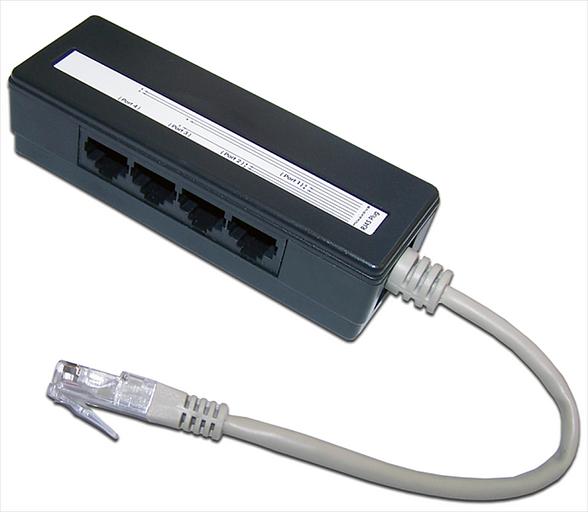 Сплиттер 1 на 4 RJ-45 (TWT-4U1) фото 1