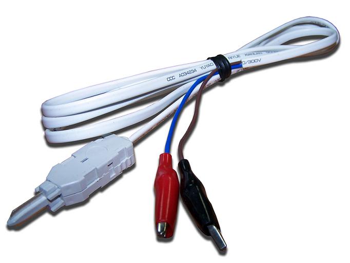 Шнур тестовый для плинтов, 2-х полюсный LSA/Крокодил, 1,5м (TWT-LSA-P2-CR2-1.5m) фото 1