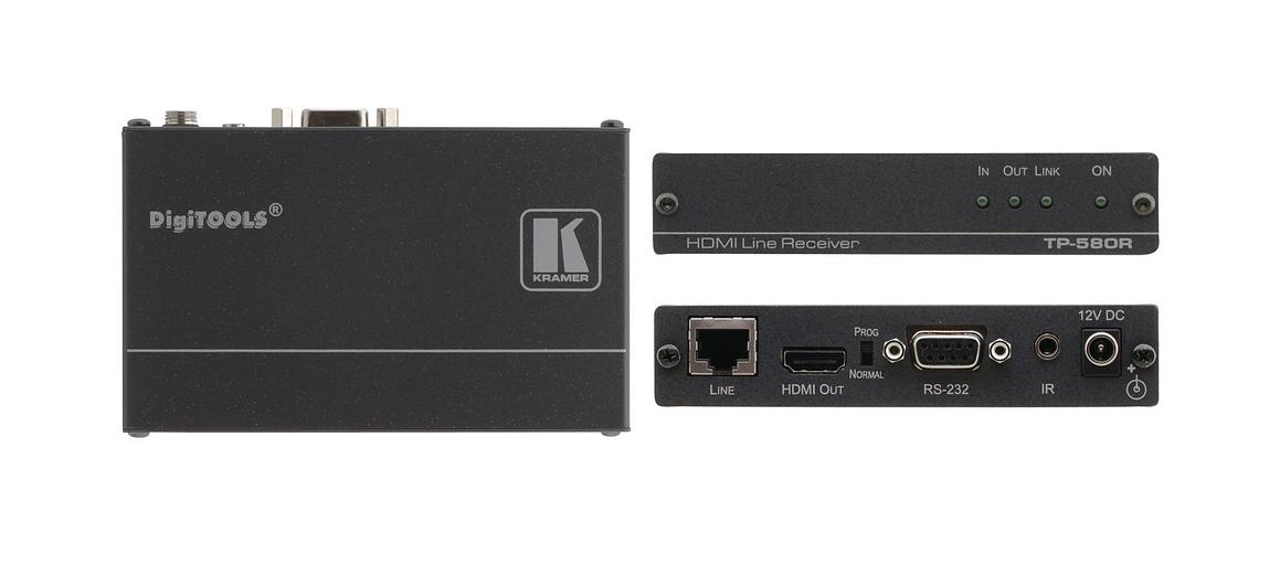 Kramer TP-580R Приёмник HDMI, RS-232 и ИК по витой паре HDBaseT; до 70 м, поддержка 4К60 4:2:0 (50-80022090) фото 1