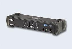 Переключатель электронный ATEN 4-Port USB DVI Dual Link/CH7.1 Audio KVMP™ Switch (CS1784A-AT-G) фото 1
