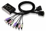Переключатель электронный ATEN 2-Port USB DVI/Audio Cable KVM Switch with Remote Port Selector (CS682-AT) фото 2