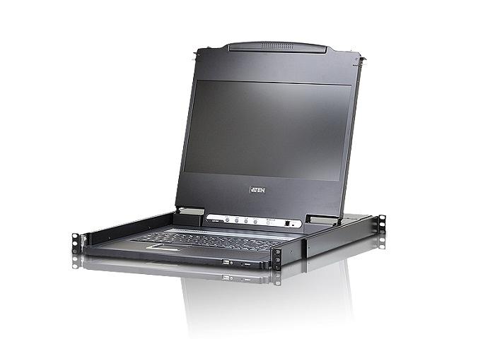 Квм консоль ATEN 17.3" Single Rail LCD Console (USB, HDMI / DVI / VGA, 1920x1080) (CL6700MW-ATA-RG) фото 1