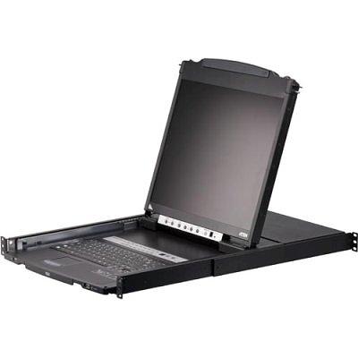 Kvm переключатель ATEN 19" 8-Port PS/2-USB VGA Dual Rail LCD KVM Switch (CL5808N-ATA-RG) фото 1