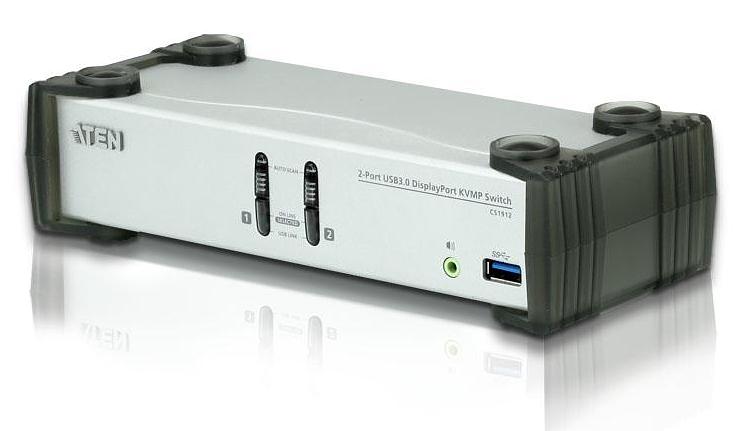 Квм переключатель ATEN 2-Port USB 3.0 DisplayPort KVMP™ Switch (Cables included) (CS1912-AT-G) фото 1