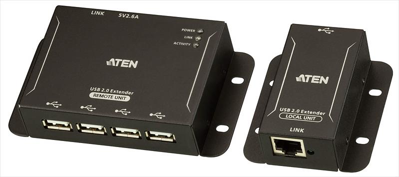 Удлинитель ATEN 4-Port USB 2.0 CAT 5 Extender (up to 50m) (UCE3250-AT-G) фото 1