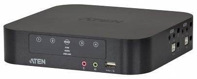 Квм перевключатель ATEN 4-Port USB3.0 4K DisplayPort Dual Display KVM switch (CS1944DP-AT-G) фото 1