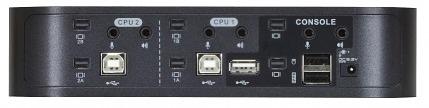 Квм перевключатель ATEN 4-Port USB3.0 4K DisplayPort Dual Display KVM switch (CS1944DP-AT-G) фото 3