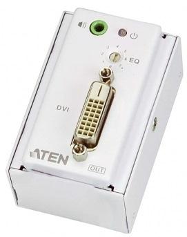 Удлинитель ATEN DVI Over Cat 5 Extender with MK Wall Plate W/EU ADP, (VE607-AT-G) фото 4