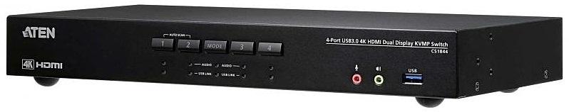 Квм переключатель ATEN 4-Port USB3.0 4K HDMI Dual Display KVMP Switch (CS1844-AT-G) фото 1