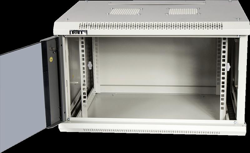Шкаф настенный серии Pro, 9U 600x800, стеклянная дверь (TWT-CBWPG-9U-6x8-GY) фото 4