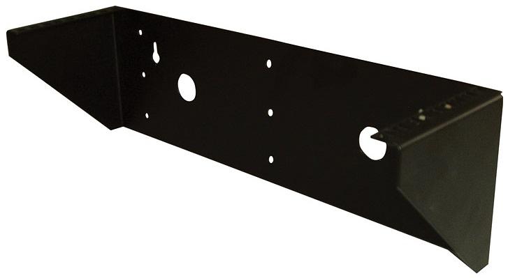 Кронштейн телекоммуникационный настенный вертикальный 3U, цвет черный (КНО-В-3U-9005) фото 1