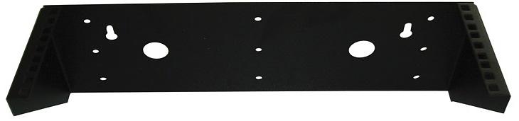 Кронштейн телекоммуникационный настенный вертикальный 3U, цвет черный (КНО-В-3U-9005) фото 2