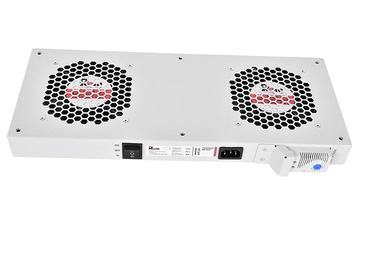 Модуль вентиляторный, 2 вентилятора с терморегулятором (R-FAN-2T) фото 1