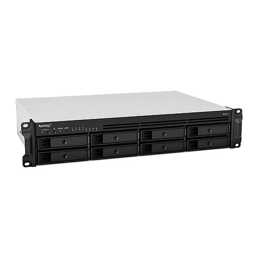 Система хранения данных Synology Rack 2U, QC2.2GHzCPU/4GbDDR4(upto32)/RAID0,1,5,6,10/upto 8 hot plug HDDs SATA(3,5'or2,5')(upto 12 with RX418)/2xUSB3.2/1eSATA/iSCSI/4xGbE(+1Expslot)/2xIPcam(upto 40)/norail repl RS1219+ (RS1221+) фото 1