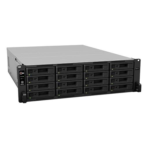 Система хранения данных Synology (Rack3U) 8C2,1Ghz/16Gb (64)/RAID0,1,10,5,6/upto16HP HDDs SATA(3,5'or2,5')upto 40 with 2xRX1217(RP)/2xUSB/4xGE+2x10GE/2xPCIe/iSCSI/2xIPcam(upto90)/2xRPS/no rail/5YW' repl RS4017xs+ (RS4021xs+) фото 1