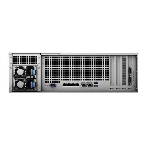 Система хранения данных Synology (Rack3U) 8C2,1Ghz/16Gb (64)/RAID0,1,10,5,6/upto16HP HDDs SATA(3,5'or2,5')upto 40 with 2xRX1217(RP)/2xUSB/4xGE+2x10GE/2xPCIe/iSCSI/2xIPcam(upto90)/2xRPS/no rail/5YW' repl RS4017xs+ (RS4021xs+) фото 5