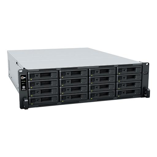 Система хранения данных Synology Rack 3U QC2,1GhzCPU/4Gb(upto 32)/RAID0,1,10,5,6/upto 16hot plug HDDs SATA(3,5' or 2,5')(upto 28 with RX1217)/2xUSB/4GE (1xExpslot)/iSCSI/2xIPcam(upto 40)/2xPS/no rail/3YW repl RS2818RP+ (RS2821RP+) фото 1