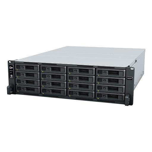 Система хранения данных Synology Rack 3U QC2,1GhzCPU/4Gb(upto 32)/RAID0,1,10,5,6/upto 16hot plug HDDs SATA(3,5' or 2,5')(upto 28 with RX1217)/2xUSB/4GE (1xExpslot)/iSCSI/2xIPcam(upto 40)/2xPS/no rail/3YW repl RS2818RP+ (RS2821RP+) фото 2