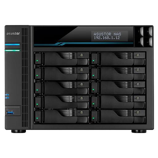 Сетевое хранилище ASUSTOR AS7110T 10-Bay NAS/Media player/Intel Xeon E-2224 3.4GHz up to 4.6GHz(Quad-Core), 8GB SO-DIMM DDR4, noHDD(HDD,SSD),/10x1GbE+3x2,5Gbe(LAN)/3xUSB3.2,HDMI/M.2/4ip camera license; 90IX01D1-BW3S1 (AS7110T) фото 4