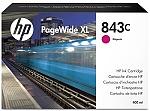 Картридж Cartridge HP 843C для PageWide XL 5000/4x000, пурпурный, 400 мл (C1Q67A) фото 2