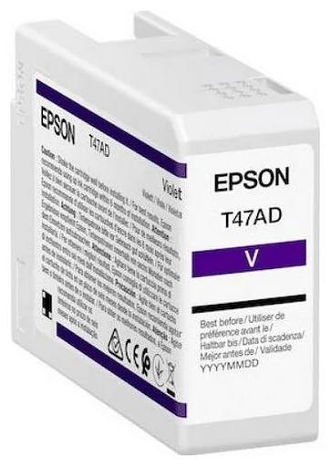 Картридж Epson SinglepackVioletT47ADUltraChromePro10inkink50ml (C13T47AD00) фото 1