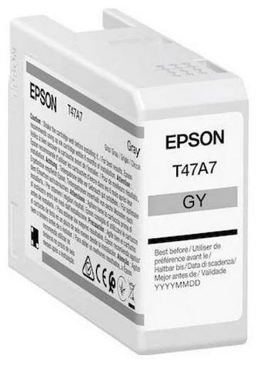 Картридж Epson SinglepackGrayT47A7UltraChromePro10ink50ml (C13T47A700) фото 1