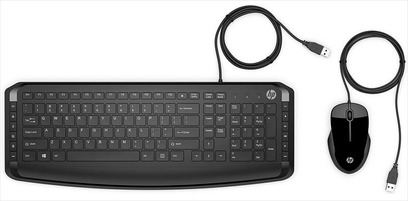 Клавиатура и мышь Keyboard and Mouse HP Pavilion 200 Wired RUSS (black) cons (9DF28AA#ACB) фото 1