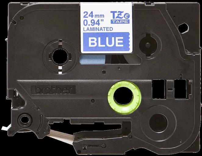 Картридж для принтеров Brother TZe555: для печати наклеек белым на синем фоне, ширина: 24 мм (TZe555) фото 1