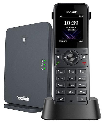 YEALINK DECT-трубка Yealink W73P DECT (база W70B+трубка W73H) до 10 SIP-аккаунтов, до 10 трубок на базу, до 20 одноврем. Вызовов (W73P) фото 2