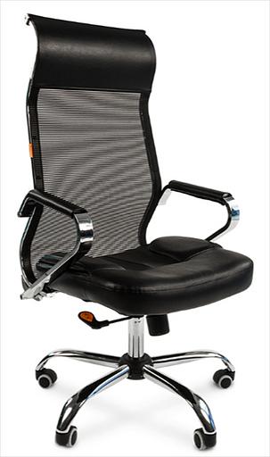 Офисное кресло Chairman 700 Россия экопремиум черный/сетка н.м. (7022875) фото 1